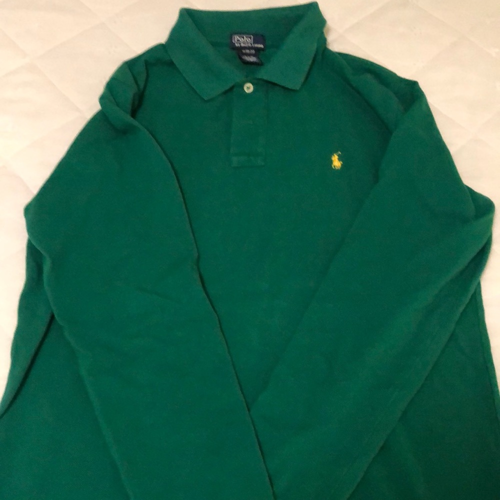 Kids long sleeve polo